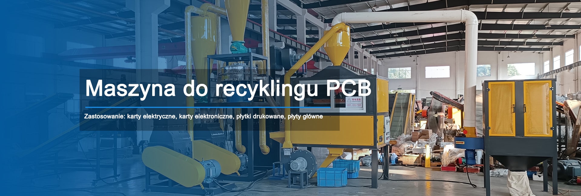 Opracowaliśmy serię kompaktowych maszyn (PCB Compact) i linii do recyklingu (PCB LINE), które są łatwe w obsłudze i konserwacji.